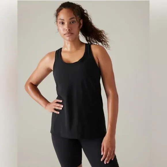 NWT Athleta Ultimate Scoop Tank Black. 2X - Picture 2 of 8